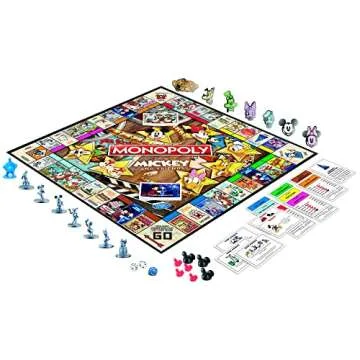 Monopoly Disney Mickey and Friends Board Game for Ages 8+
