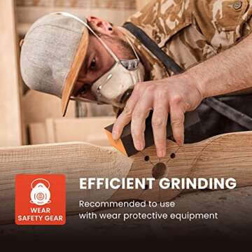 YOUNGTEC 12 Pack Sanding Sponge, Coarse & Fine Sanding Sponges in 60/80/120/180/220 Grit Assortment Washable and Reusable