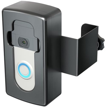 COOLWUFAN Anti-Theft Video Doorbell Door Mount, Video Doorbell Mount, High Quality Steel & Hard Plas...