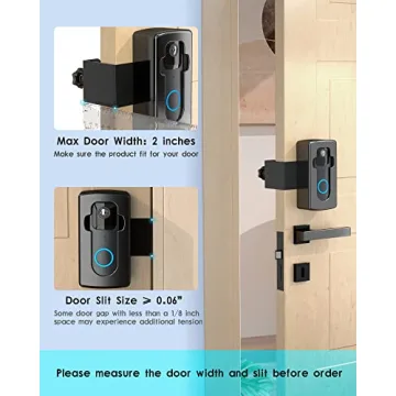COOLWUFAN Anti-Theft Doorbell Mount for Video Doorbells