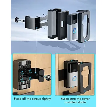 COOLWUFAN Anti-Theft Doorbell Mount for Video Doorbells