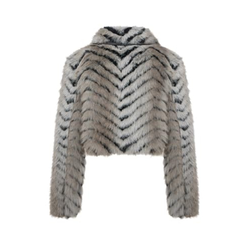 Bellivera Faux Fur Leather Jacket for Women - Stylish & Warm