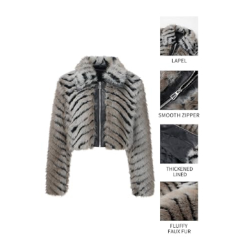 Bellivera Faux Fur Leather Jacket for Women - Stylish & Warm
