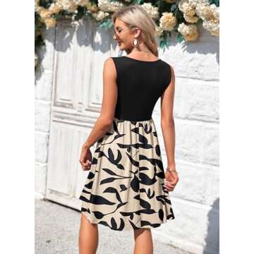 MOLERANI Women Summer Midi Sundress with Pockets