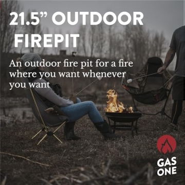 Gas One 22 in Portable Fire Pit for Outdoor Gatherings