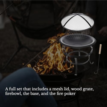 Gas One 22 in Portable Fire Pit for Outdoor Gatherings