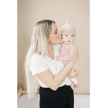 Soft Newborn Baby Hats Set Adjustable Knot Beanie 6 Pack