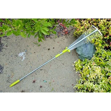 MLTOOLS Adjustable Garden Leaf Rake | 64-inch Expandable