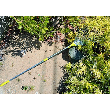 MLTOOLS Adjustable Garden Leaf Rake | 64-inch Expandable