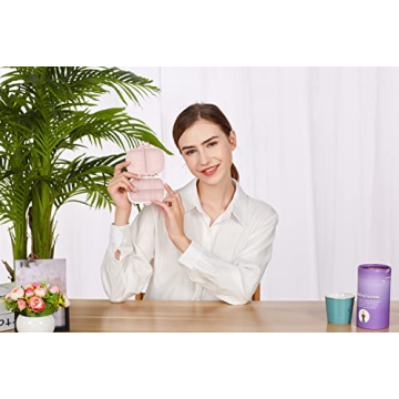 Holii Travel Pill Organizer 8 Compartments Portable Pill Case Pink