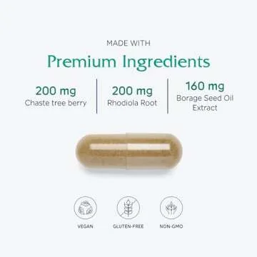 Vitanica FemRebalance, Hormone Balance Support for Women, Vegan, 60 Capsules