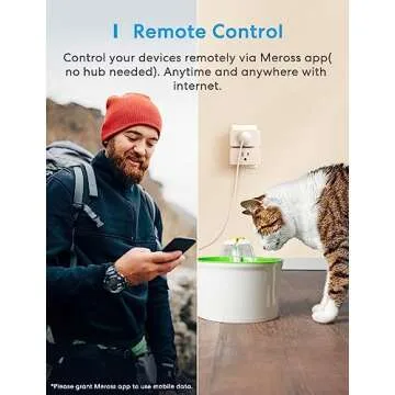 meross Wi-Fi Smart Plug Mini, 15 Amp & Reliable Wi-Fi Connection, Support Alexa, Google Assistant, Remote Control, Timer, Occupies Only One Socket, 2.4G WiFi Only, 4 Pack