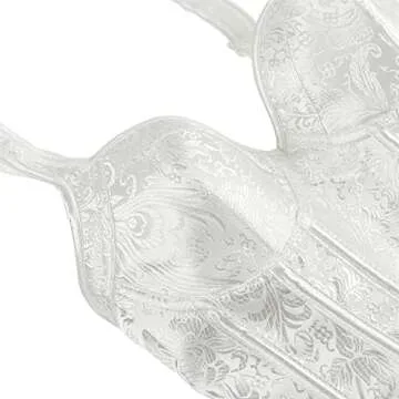 Kranchungel Women's Gothic Shoulder Straps Tank Overbust Corset Halter Bustiers Top Plus Size Lingerie X-Large White