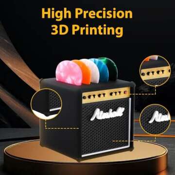 Guitar Picks Holder: Stylish Amp Speaker Design Gift