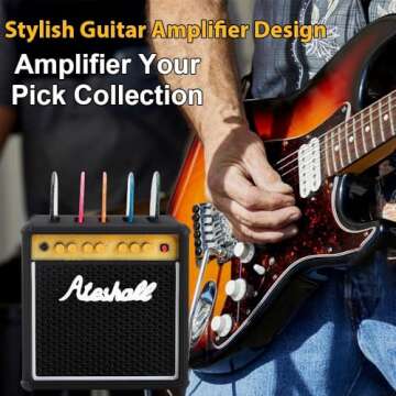 Guitar Picks Holder: Stylish Amp Speaker Design Gift