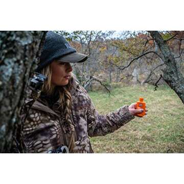 Dead Down Wind Hunting Wind Detector | Odorless Wind Direction Indicator, Longer Range Visibility, Detects Subtle Breezes, No Clumping, Mess Free Formula | Secure Squeeze Bottle | .98 Oz Orange One Size