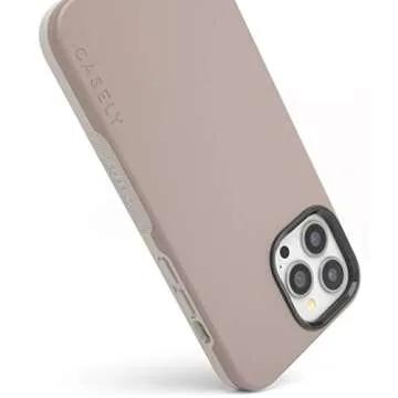 Casely iPhone 13 Pro Max Case | Taupe on Nude | Durable & Stylish