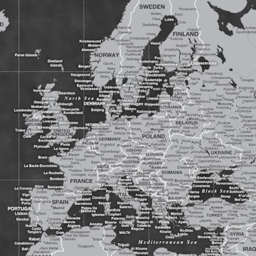 Personalized Holy Cow Canvas World Map with Pins for Travelers