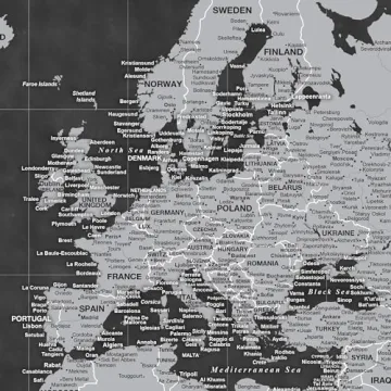 Personalized Holy Cow Canvas World Map with Pins for Travelers