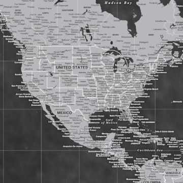 Personalized Holy Cow Canvas World Map with Pins for Travelers