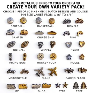 Personalized Holy Cow Canvas World Map with Pins for Travelers