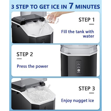 Joy Pebble Nugget Ice Maker - 33lbs Daily Capacity