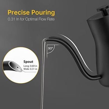 Seoukin Electric Gooseneck Kettle with 7 Temperature Presets