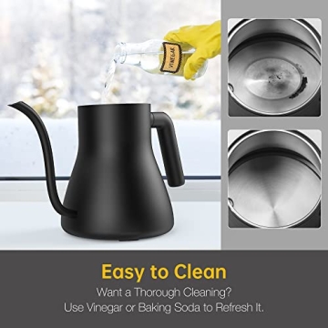 Seoukin Electric Gooseneck Kettle with 7 Temperature Presets