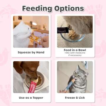 Choolip Squeeze Vita Stick Lickable Treats for Dogs & Cats. 7 Variety Support Sticks with Essential multivitamins. Soft and Tasty Paste for All Life Stages