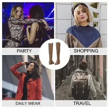 Stylish EETTARO Over The Knee Boots for Women