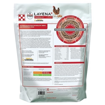 Purina Layena+ High Omega-3 Nutrition for Healthy Hens