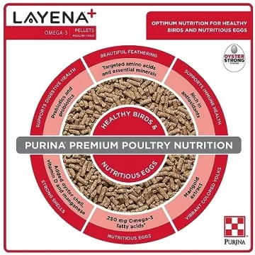 Purina Layena+ High Omega-3 Nutrition for Healthy Hens