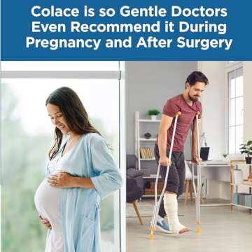 Colace Clear Stool Softener Soft Gel Capsules Constipation Relief 50mg Docusate Sodium Doctor Recommended 42ct