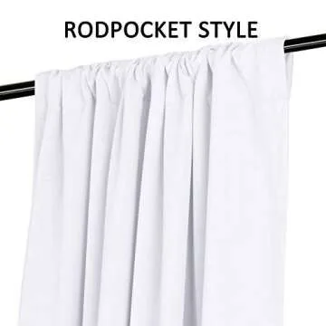 Turquoize Blackout Curtains Thermal Insulated Window Treatment Panels Rod Pocket Window Panels for Small Windows Thermal Insulated Back Tab Curtains, 52inch x 72inch, White, 2 Panels