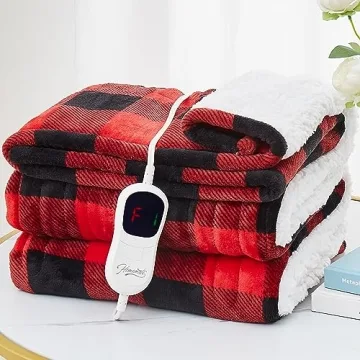 Homemate Heated Throw Blanket - 10 Heat Levels & Safety Features
