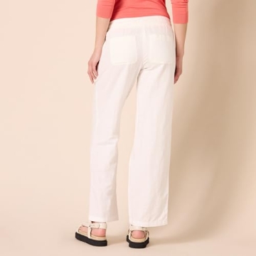 Amazon Essentials Women's Comfortable Linen Wide Leg Pants