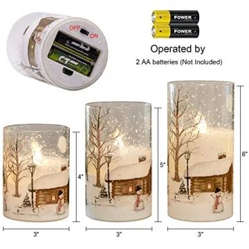 Enchanting DRomance Snowman Flameless Candles with Remote