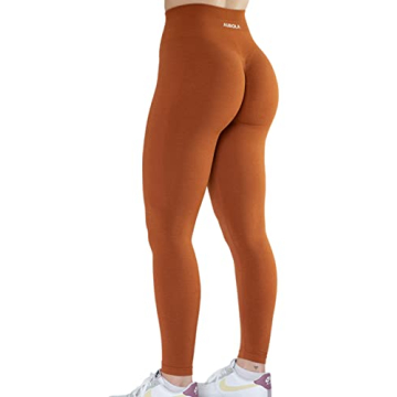 AUROLA Seamless Scrunch Tights Tummy Control Gym Fitness Yoga Pants Girl Sport Active Workout Leggin...