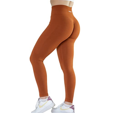 AUROLA Seamless Scrunch Tights for Yoga and Gym