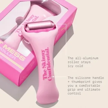 The Skinny Confidential HOT Mess Ice Roller for Face - Facial Roller Skincare Tools Contour, Tighten & De-Puff Skin - Self Care Beauty Gift for Women & Men for Clear, Radiant & Smoother-Looking Skin