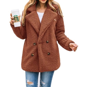 PRETTYGARDEN Women's Fashion Winter Coat Sherpa Fleece Faux Fur Shearling Oversized Trendy Jackets W...