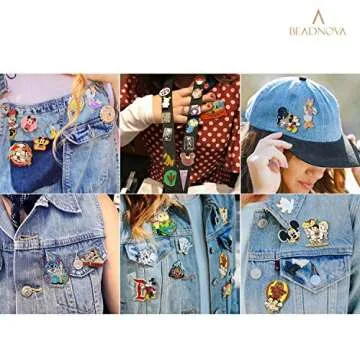 BEADNOVA Locking Pin Keeper Back for Hat Backing Pack Label Pinback Jewelry Making Back for Pin (20pcs, Allen Wrench Included)