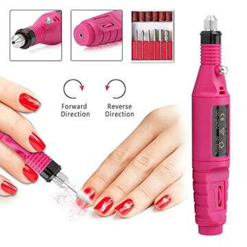 BlueTop Nail Art Care File Electric Manicure Pedicure Kit Multi-function Nail Drill Nail Polish Tool...