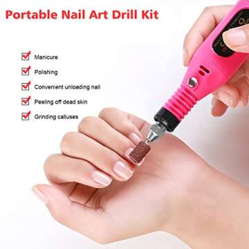 BlueTop Electric Manicure Pedicure Nail Drill Kit