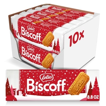 Lotus Biscoff Caramelized Biscuit Cookies - Vegan & Non-GMO Family Pack of 10 (8.8 Ounce)