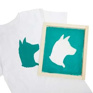 3 Pack Wood Silk Screen Printing Frame Starter Kit for Beginners and Kids, 110 Mesh (11 x 13 x 0.8 in)