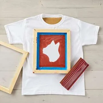 3 Pack Wood Silk Screen Printing Frame Starter Kit for Beginners and Kids, 110 Mesh (11 x 13 x 0.8 in)