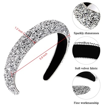 Stylish Wecoe Rhinestone Headband for Women & Girls