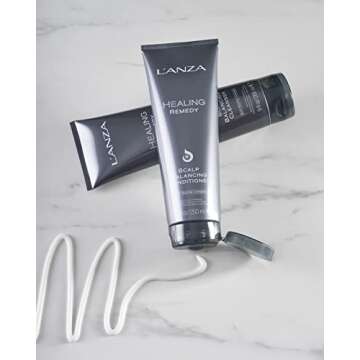 L'ANZA Healing Remedy Scalp Balancing Cleanser, Restores Wellness to Hair and Scalp While Reducing Oiliness and Excessive Sebum, with Papaya Extract, Paraben-free, Gluten-free (9 Fl Oz)