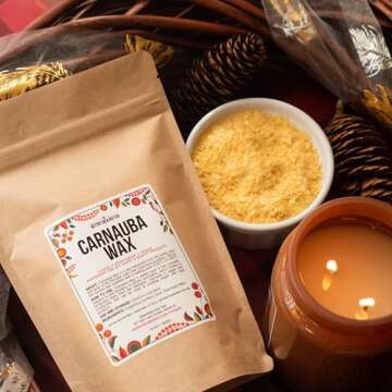 Carnauba Wax | For Wood, Furniture and Leather Finishing | Use in Homemade Balms and Other Skin Care | 100% Pure Carnauba Wax Flakes | Food Grade | Vegan Wax | 1 LB (16 oz) by Better Shea Butter